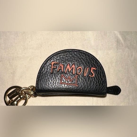 Coach X Jean Michel Basquiat Mini Half Moon Bag Charm - Picture 2 of 5